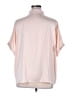 Unbranded 100% Polyester Color Block Pink Ivory Short Sleeve Blouse Size 4X - photo 2