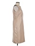 Ann Taylor 100% Polyester Solid Tan Casual Dress Size 6 - photo 4
