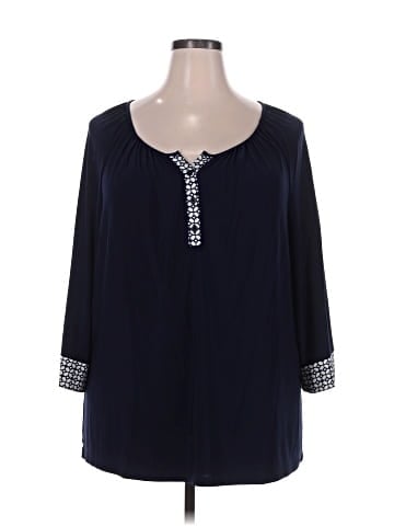 Perseption 3/4 Sleeve Blouse (view 1)