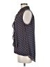 CAbi 100% Polyester Blue Sleeveless Blouse Size M - photo 5