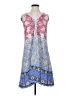 Nicole Miller 100% Polyester Paisley Blue Casual Dress Size 2 - photo 1