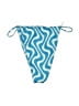 AEXAE Chevron-herringbone Blue Swimsuit Bottoms Size M - photo 1