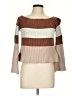 Lulus Color Block Brown Pullover Sweater Size L - photo 1