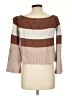 Lulus Color Block Brown Pullover Sweater Size L - photo 2