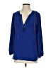 J.Crew 100% Polyester Blue 3/4 Sleeve Blouse Size 0 - photo 1