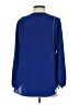 J.Crew 100% Polyester Blue 3/4 Sleeve Blouse Size 0 - photo 2