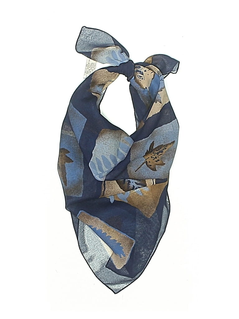 Pre-owned Unbranded Scarf In Blue