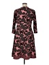 Apt. 9 Floral Burgundy Casual Dress Size XL (petite) - photo 2