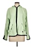 Oleg Cassini 100% Polyester Green Raincoat Size L - photo 1