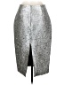 Diane von Furstenberg Metallic Silver Formal Skirt Size 8 - photo 2