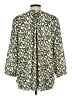 Jachs Girlfriend 100% Polyester Animal Print Green 3/4 Sleeve Blouse Size L - photo 2