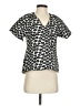 Abbey Glass Black Short Sleeve Blouse Size XS - photo 1