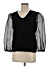 Adrianna Papell Black Pullover Sweater Size M - photo 1