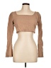 Shein Brown Long Sleeve Top Size L - photo 1