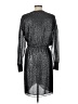 Pinko Metallic Silver Cocktail Dress Size 10 - photo 2