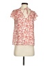 Parker 100% Silk Red Short Sleeve Silk Top Size XS - photo 1