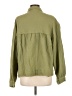 Forever 21 100% Cotton Solid Green Long Sleeve Button-Down Shirt Size L - photo 2