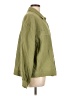 Forever 21 100% Cotton Solid Green Long Sleeve Button-Down Shirt Size L - photo 4