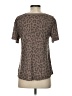 Awake Animal Print Brown Short Sleeve T-Shirt Size XS - photo 2