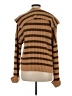 Line & Dot Stripes Brown Pullover Sweater Size M - photo 2