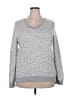Croft & Barrow Animal Print Gray Pullover Sweater Size XXL - photo 1