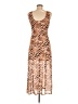 Louna Animal Print Brown Cocktail Dress Size M - photo 2