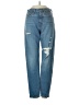 Levi's 100% Cotton Hearts Blue Jeans Size 25 waist - photo 1