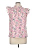 Unbranded 100% Polyester Floral Pink Sleeveless Blouse Size M - photo 1