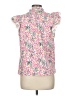Unbranded 100% Polyester Floral Pink Sleeveless Blouse Size M - photo 2
