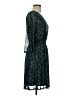Harper Print Teal Casual Dress Size 6 - photo 4