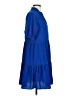 CeCe 100% Polyester Solid Blue Casual Dress Size S - photo 4