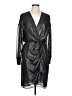 Pinko Metallic Silver Cocktail Dress Size 10 - photo 1