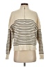 By Together Stripes Ivory Turtleneck Sweater Size S - photo 1