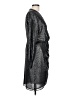 Pinko Metallic Silver Cocktail Dress Size 10 - photo 4
