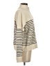 By Together Stripes Ivory Turtleneck Sweater Size S - photo 4