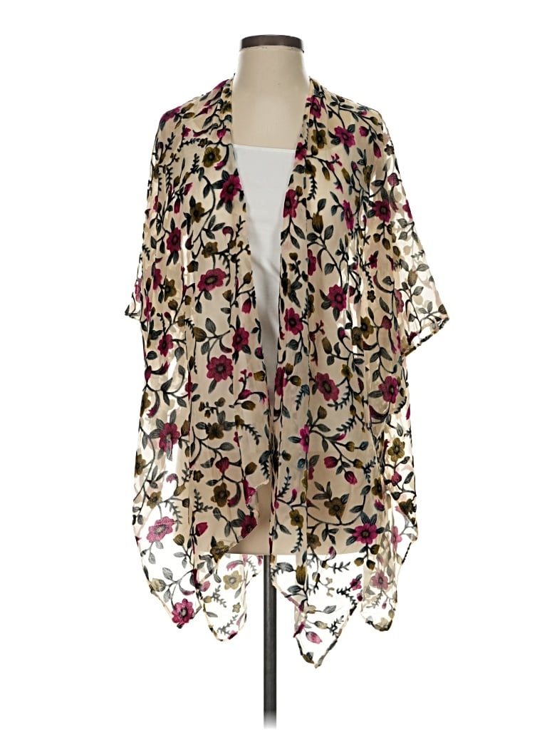 Pre-owned Kori America Cardigan Sweater In Burgundy