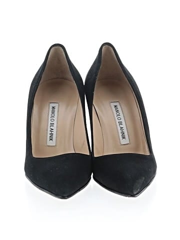 Manolo Blahnik Suede Pumps (view 2)