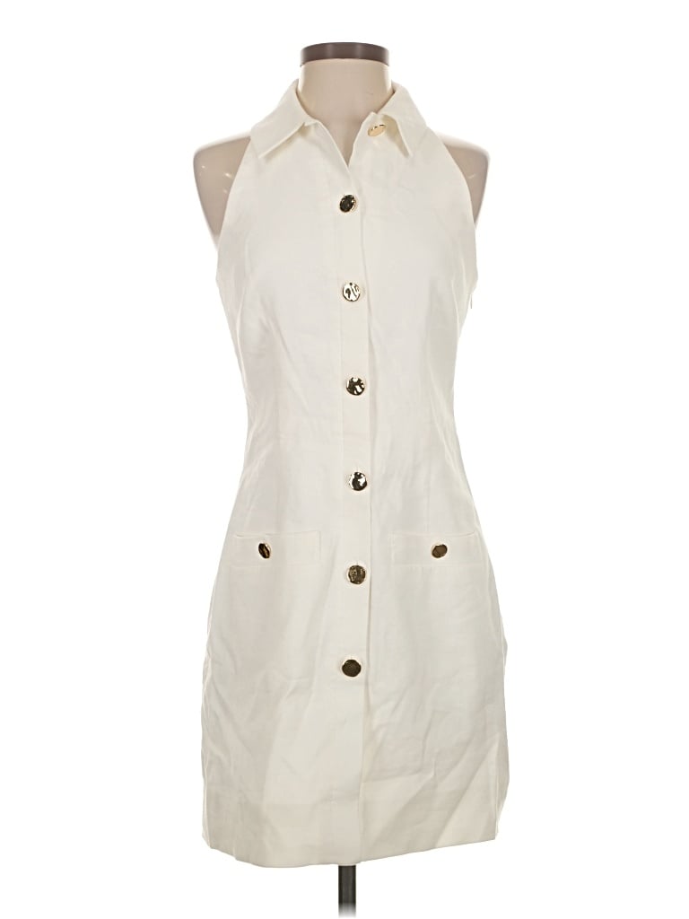 Pre-owned Veronica Beard Casual Dress In White