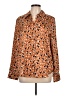 Maison d' Amelie Animal Print Orange Long Sleeve Blouse Size L - photo 1