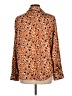 Maison d' Amelie Animal Print Orange Long Sleeve Blouse Size L - photo 2
