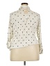 Como Vintage 100% Rayon Polka Dots Ivory Long Sleeve Blouse Size 2X - photo 2