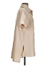 Salanta 100% Polyester Color Block Tan Short Sleeve Blouse Size 2 - photo 4