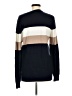 Shein 100% Viscose Color Block Blue Pullover Sweater Size L - photo 2