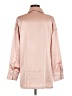 Ekouaer Metallic Pink Long Sleeve Blouse Size M - photo 2