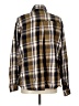 Unbranded Plaid Brown Long Sleeve Button-Down Shirt Size L (estimated) - photo 2