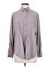 Zara 100% Modal Solid Gray Long Sleeve Button-Down Shirt Size S - photo 1