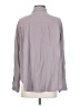 Zara 100% Modal Solid Gray Long Sleeve Button-Down Shirt Size S - photo 2
