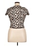 LIVI Brown Short Sleeve Top Size XL - photo 2