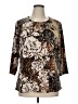 Heritage Brown 3/4 Sleeve Blouse Size XL - photo 1