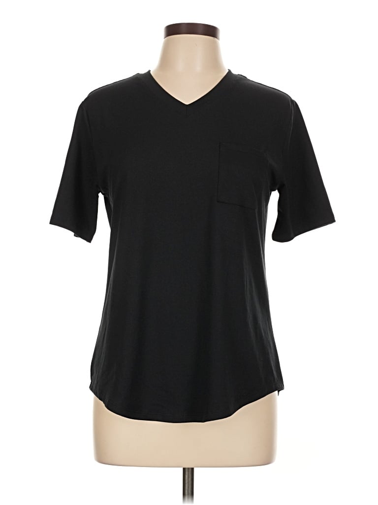 Pre-owned Zyia Active Short Sleeve T-shirt In Black